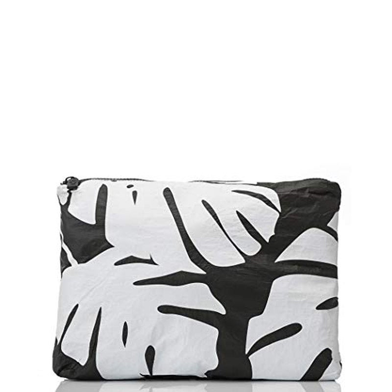 ALOHA Collection Mid Pouch, Lightweight, Packable, & Splash-Proof Pouch for Travel, Makeup, Toiletries, Organization, Gym, Pool & Beach. Easy to Clean Material. (11" x 8.5")