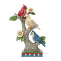 Patriotic Birds in a Tree Figurine - 7.87 Inch Handcrafted Decor