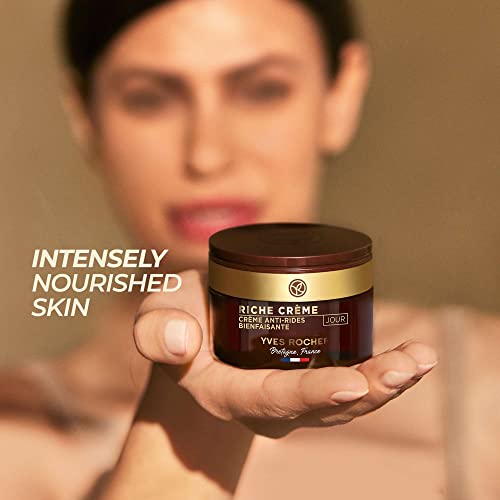 Yves Rocher Comforting Anti-Wrinkle Riche Cr?me (Day) | Face Cream to Soften & Smooth Skin | 1.7 fl oz