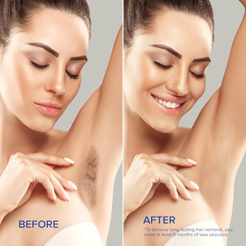 MAREE Hard Wax Beads - Hair Removal Kit with Marine Collagen Shea Butter & Aloe Vera - Body & Bikini - For Sensitive Skin - 450G