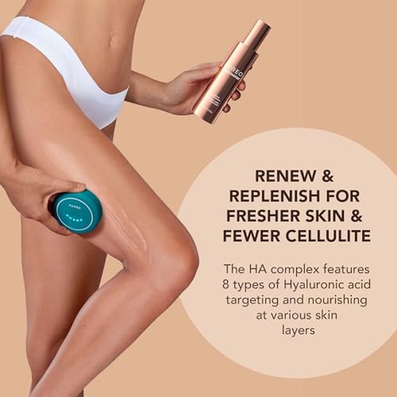 FOREO SUPERCHARGED Firming Body Serum, 3.4 fl oz - Conductive & Toning - Anti Cellulite - Antioxidant Skin Care - Anti Aging Hyaluron Serum - Body Lotion For All Skin Types
