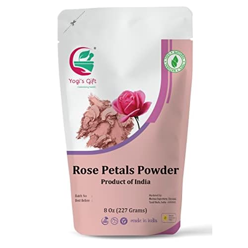 YOGI¡¯S GIFT ? Celebrating health Multi Pack | Rose Petal Powder + Wild Turmeric Powder Bundle For Face | 8 Oz Each