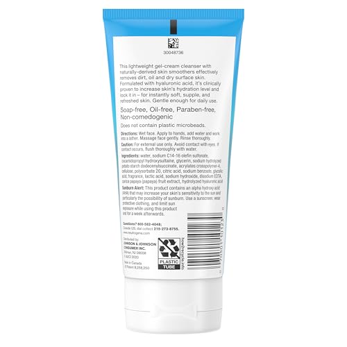 Neutrogena Hydro Boost Exfoliating Facial Cleanser - 5 Oz Pack of 3 - Signature Scent