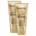Pantene Miracle Rescue 3-in-1 Leave-In, Rinse-Off Conditioner & Heat Protectant - 6 Fl Oz Pack of 2