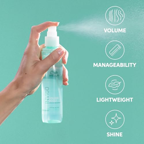 Wella Professionals Invigo Volume Boost Uplifting Care Mist | Added Volume for Fine Hair | Lightweight Care, Shine, Fullness & Light Control | 5.07 Fl Oz