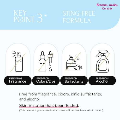 KISSME Heroine Make Speedy Mascara Remover 2 Pack 0.22 Fl Oz each | Waterproof Eye Makeup Remover
