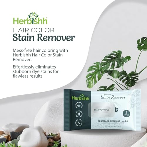 Dark Brown Hair Color Shampoo Kit with Mask & Stain Wipes - 500ml