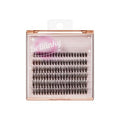 False Eyelashes, Lash Extension Kit 07, 9mm-16mm, Narrow Band, Easy to Apply and Remove, No Damage to Natural Eyelashes, 120 Lash Clusters - Wispy