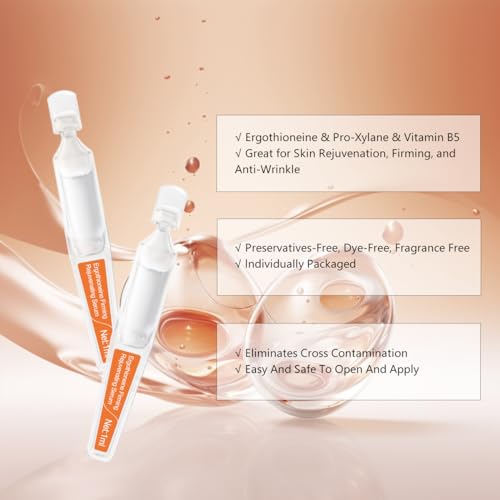 Ergothioneine Serum Ampoules 1.01 Fl Oz - Anti-Aging Face Serum for All Skin Types