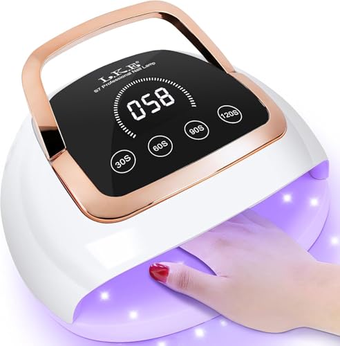 Wisdompark 268W UV LED Nail Lamp - Fast Gel Polish Curing with 4 Timers