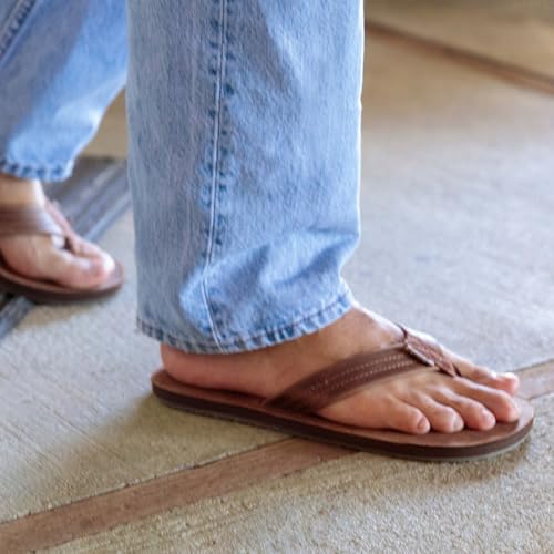 Reef Men’s Draftsmen Flip Flop Sandal - Bronze Brown, Size 13