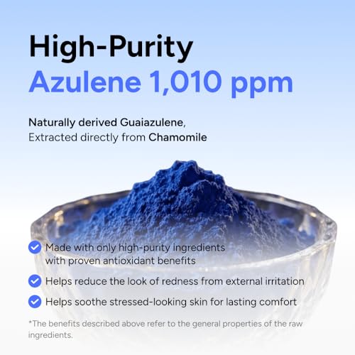 Blue Azulene Serum with Niacinamide & Exosomes for Sensitive Skin – Soothing & Brightening