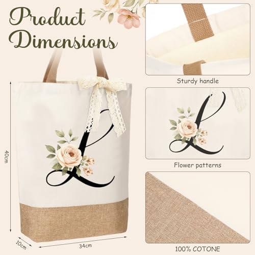 Kacctyen Monogrammed Initial Gift Set for Women, Large L Edition