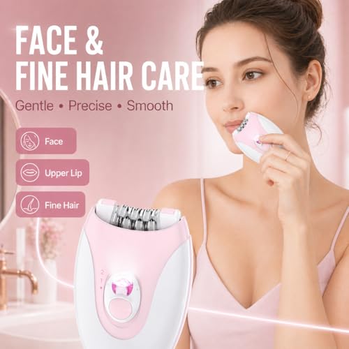 Women's Electric Epilator for Face & Body - 36 Tweezers, Cordless, Wet & Dry, 2 Speeds