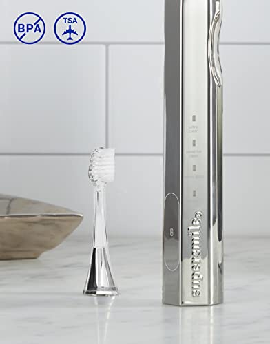 Supersmile Zina45 Replacement Toothbrush Heads Silver - 2 Pack