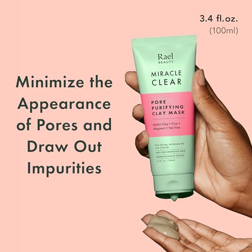 Rael Miracle Bundle - Miracle Clear Pore Control Clay Mask (3.4 fl. oz) & Miracle Clear Soothing Spot Gel (0.14oz)