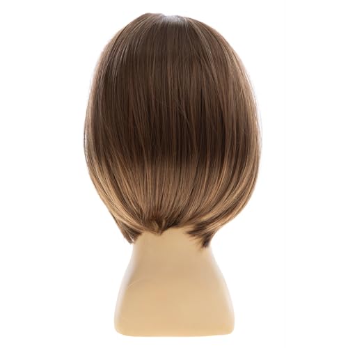 Kids Short Wavy Light Brown Wig for Children Girls Cosplay & Costume