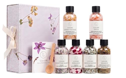 Bath Salts Gift Set - Birthday Self-Care Spa Kit for Women - Made in USA