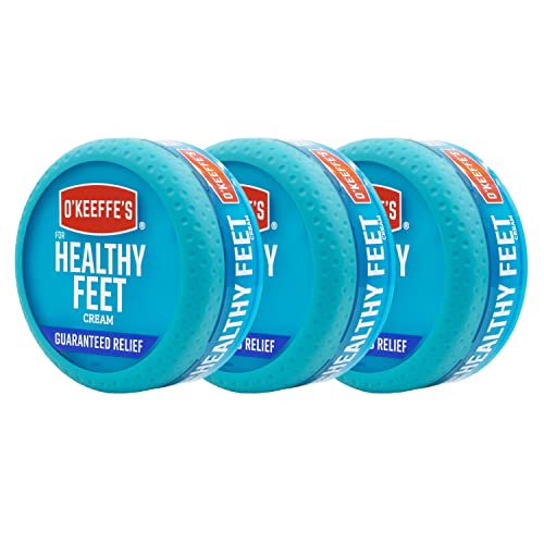 O'Keeffe's Healthy Feet Foot Cream 3.2oz Pack of 3 - Heals Cracked Dry Feet