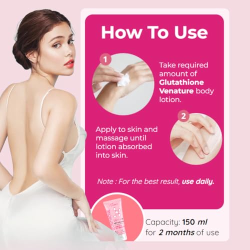 Glutathione 50x Tone Up Body Lotion - Hydrating & Brightening, 1 Fl Oz Pack of 3