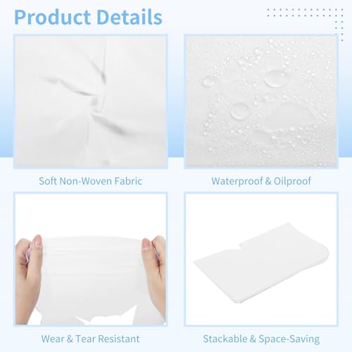 DIMEGON 500Pcs Disposable Face Cradle Covers - Single-Use Massage Bed Headrest Covers