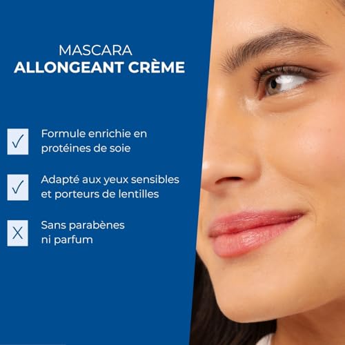 Mascara Creamy Brown 0.32oz - Nourishing, Smudge-Proof, Glossy Lashes