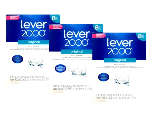 Lever 2000 Original Scent Bar Soap Pack of 3 - 32 Oz Total