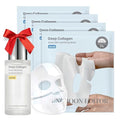 SUNGBOON EDITOR Revitalizing Combo/smooth-looking Hydration DUO:Deep Collagen Hyalu-B5 Mask (4ea) & Deep Collagen Power Boosting Cream In Serum, Skincare Gift Sets for Mom