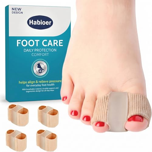 4PCS Bunion Corrector Toe Separators for Women Men - Breathable Toe Spacers for Bunion Relief & Alignment