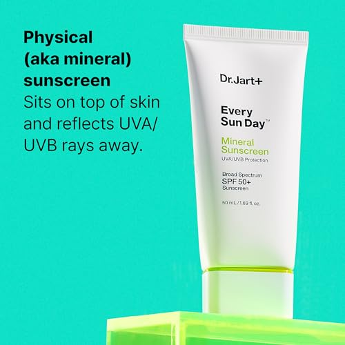 Mineral Sunscreen SPF 50+ with Zinc Oxide for Face Travel Size 1.69 Fl Oz