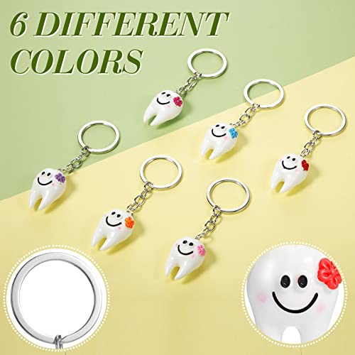 Dental Tooth Makeup Bag Set with Hair Scrunchies & Keychains - 36 Pcs