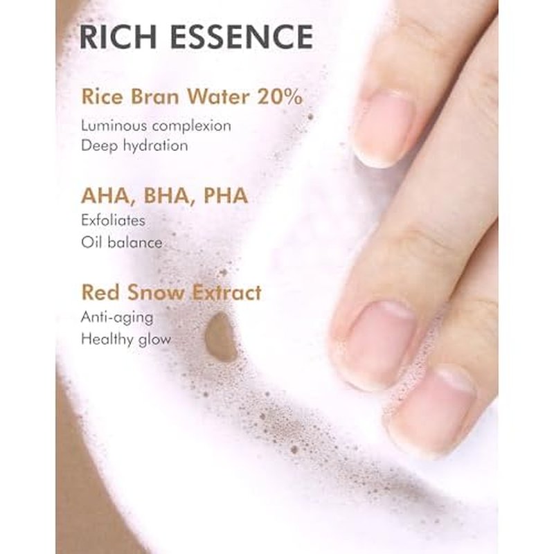 DERMAL Rice Bubble Cleansing Pad ? Makeup Remover Bubble Pads - Exfoliating and Hydrating Cleansing Pad with Korean Rice Bran Water, AHA, BHA, PHA, Fresh Green Citrus Scent, 80pads