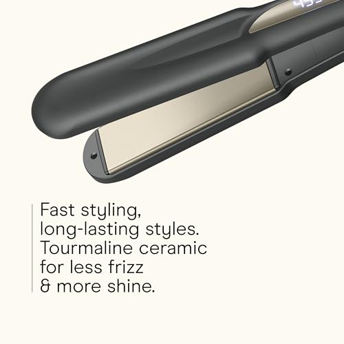 INFINITIPRO BY CONAIR 1.25-Inch Tourmaline Ceramic Flat Iron - Dark Gray
