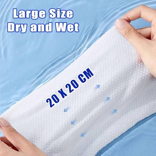 Disposable Face Towels Pack of 6 - 600 Soft & Absorbent Cotton Towels