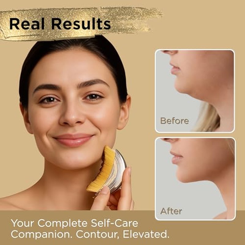 ICON Lymphatic Contour Brush for Face, Face Sculpting Tool for Lymphatic Drainage, Ultra Soft Bristles, Dry Brush, Helps Reduce Look of Puffiness (2 Pack)