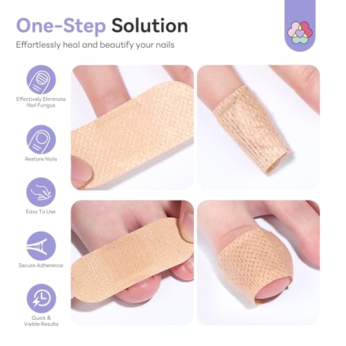 Fungal Nail Patches with 1% Tolnaftate - Overnight Nail Repair (64 Pieces)