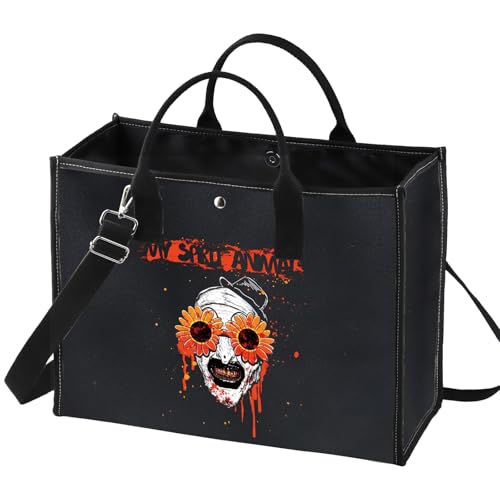 BWWKTOP Clown Movie Cosmetic Makeup Bag Movie Fans Gifts Horror Movie Zipper Pouch for Women Girls