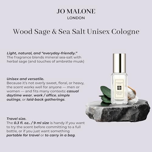 Jo Malone Wood Sage & Sea Salt Cologne Deluxe Sample 0.3 fl oz / 9 ml