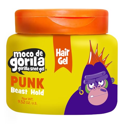 Moco de Gorila Punk, Hair Styling Gel, Gives your Hairstyle a Long-Lasting Effect, Reactivate with Water, High Fixation, 3-Pack of 9.52 Oz Each, 3 Jars