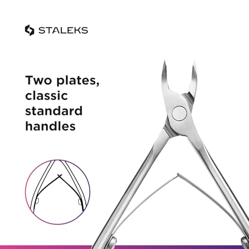 Cuticle Nippers Professional 3mm Blades for Manicure - Staleks Pro