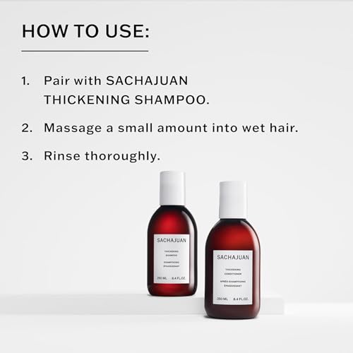 SACHAJUAN Thickening Conditioner 3.4 Fl Oz Volumizing Vegan Paraben-Free