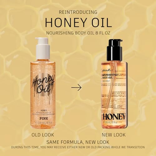 Honey Scent Body Oil - Soothing, Moisturizing 8 oz. for Skin Relaxation