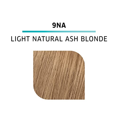 WELLA colorcharm Demi Permanent Hair Color, Adds Gloss & Color Richness, Gray Coverage, 9NA Light Natural Ash Blonde + 10 Vol. Developer