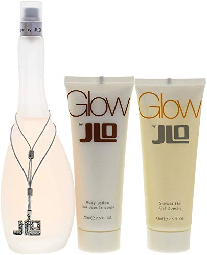 Jennifer Lopez Glow 3-Piece Gift Set Eau De Toilette Body Lotion & Shower Gel for Women