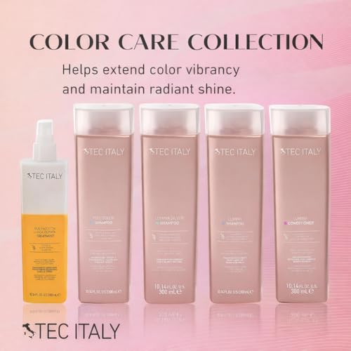 Tec Italy Due Faccetta Lunga Durata 300 ml ? Leave-In Two-Phase Treatment for Color-Treated Hair ? Hydrating & Color-Protecting Spray ? Prevents Fading, Softens and Conditions | Color-protecting, Leave-in treatment, Deep hydration, UV Protection, Softness