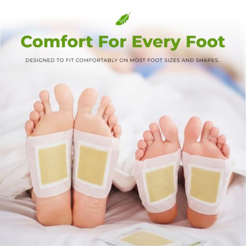 KayoPro Deep Cleansing Foot Pads Pack of 30 - Natural Bamboo Vinegar & Ginger, Night Foot Care