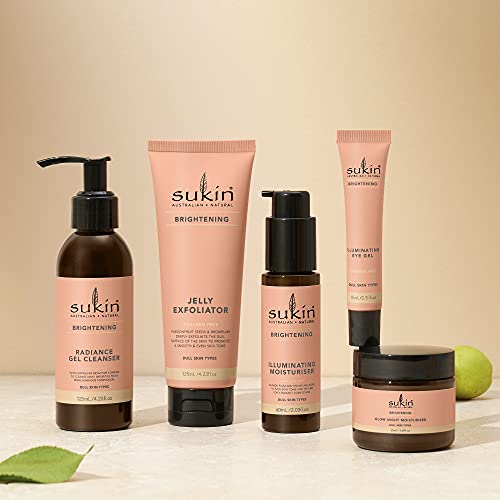Sukin Brightening Jelly Exfoliator with Kakadu Plum & Jojoba, 4.23 Ounce