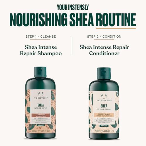 Shea Intense Repair Shampoo for Dry Damaged Hair 8.4 Fl Oz - The Body Shop