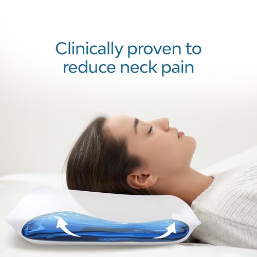 Mediflow Water Pillow - Adjustable Down Alternative Neck Support - Single Pack