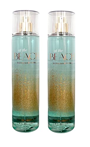 Bath & Body Works At the Beach Coconut Fragrance Mist 8oz Lot of 2